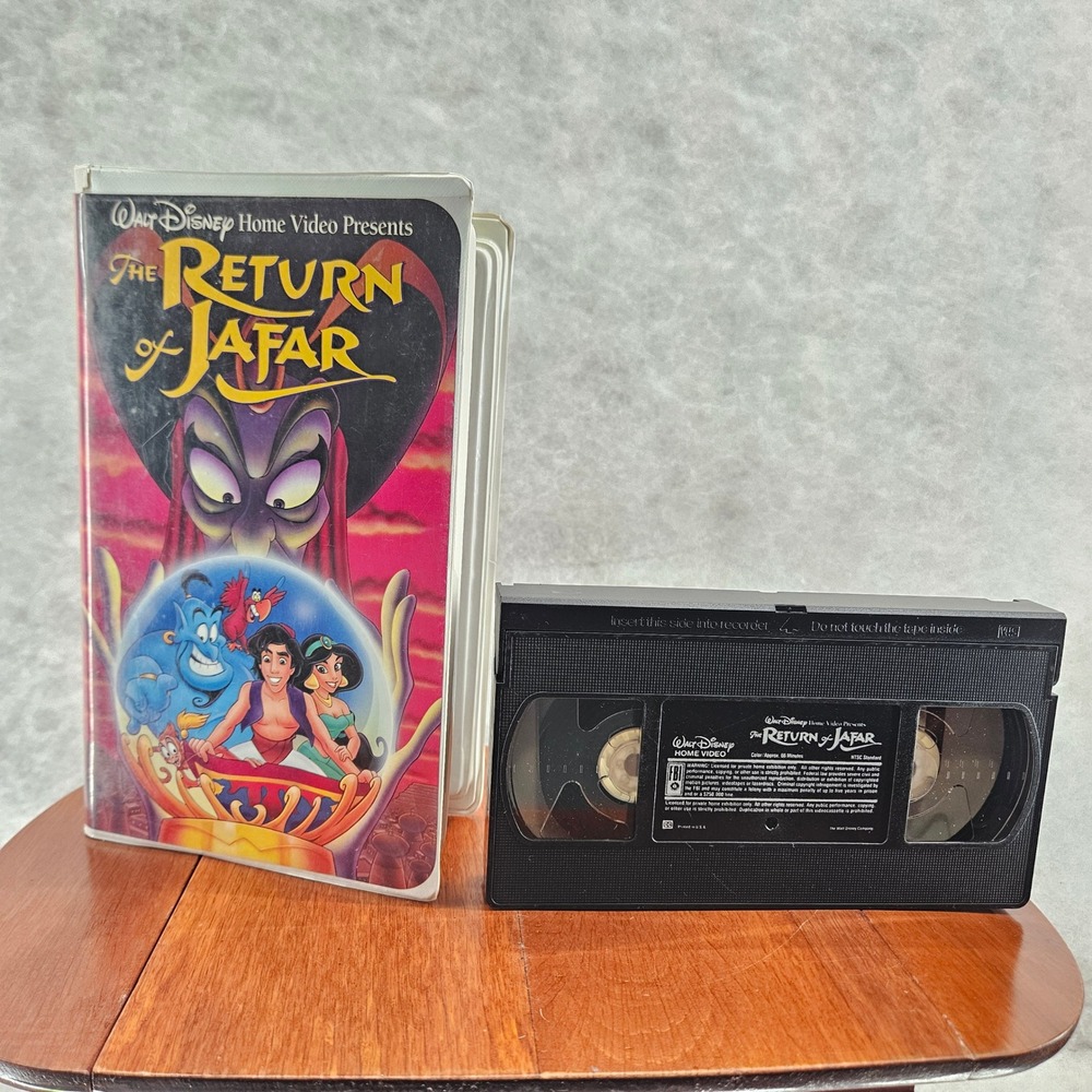 Walt Disney Home Video The Return of Jafar VHS Movie Cassette Tape‎ Clamshell